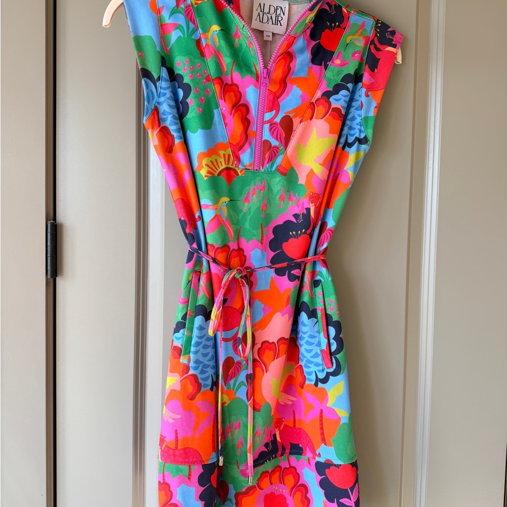 Alden Adair Colorful Floral Mini Dress